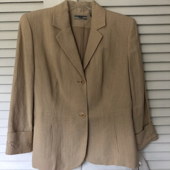 Valerie Stevens Jackets & Blazers - Casual Linen Jacket
